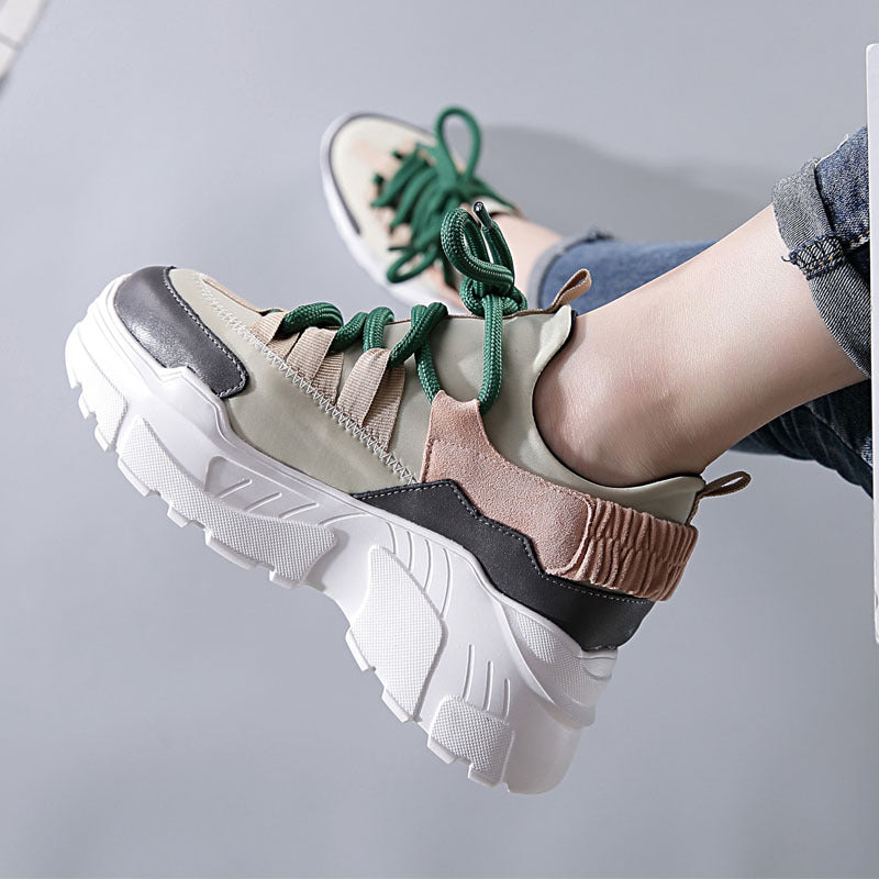 Classic Women's Dad Height Increasing Insole Women's Casual Shoes