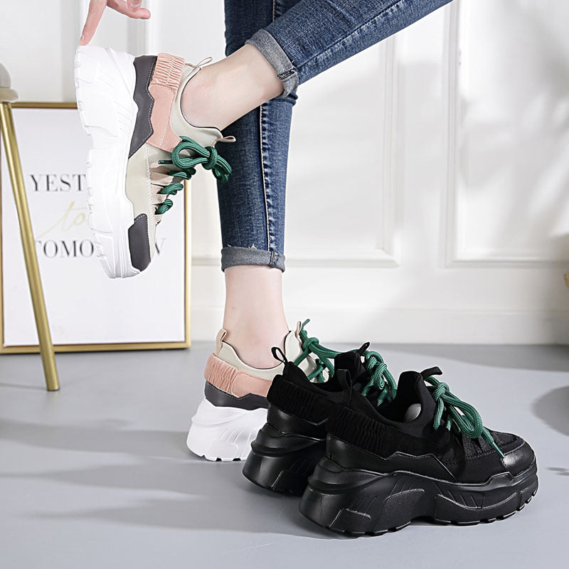 Classic Women's Dad Height Increasing Insole Women's Casual Shoes