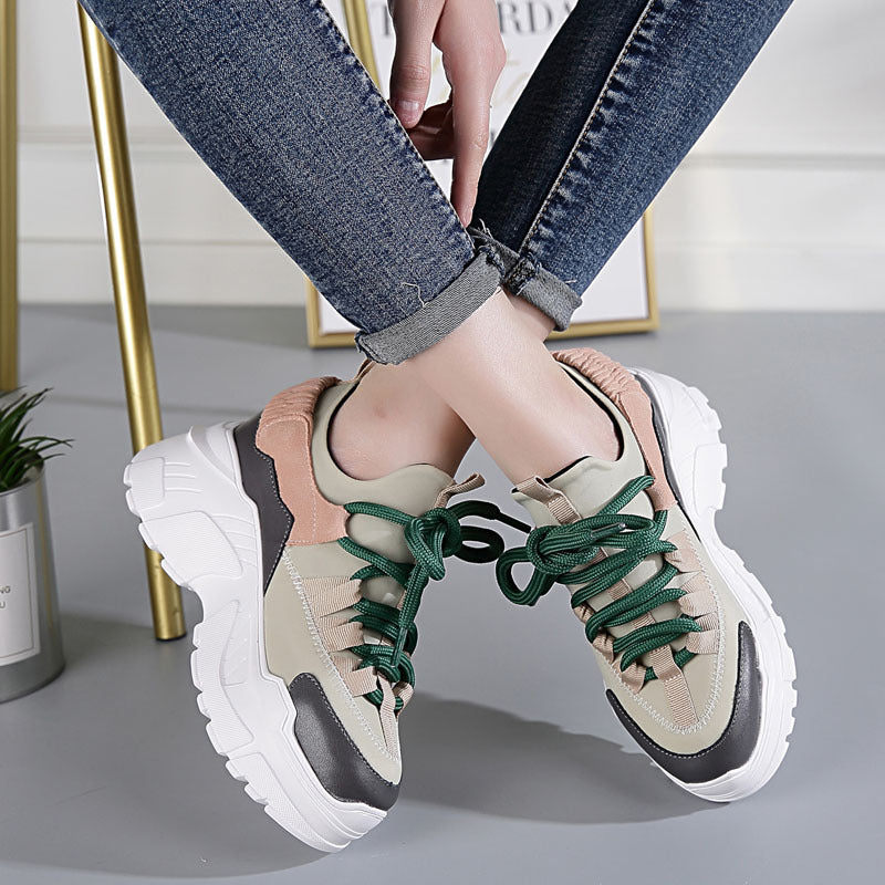 Classic Women's Dad Height Increasing Insole Women's Casual Shoes