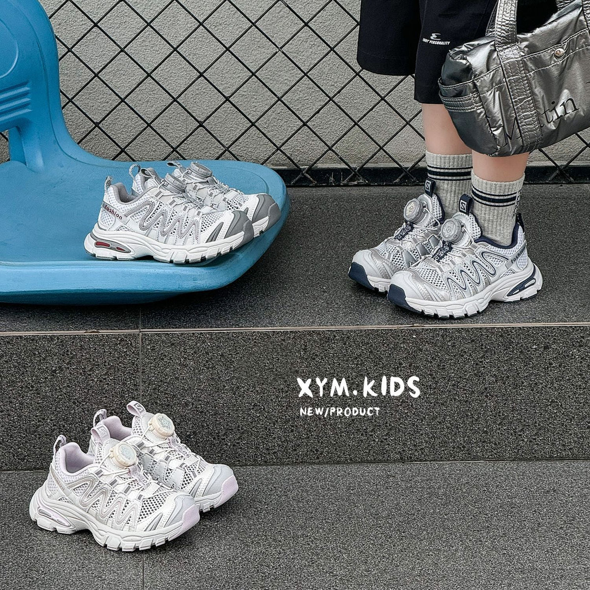 Children's Summer Mesh Rotating Buckle Boys Single Outdoor Children's Sports Shoes