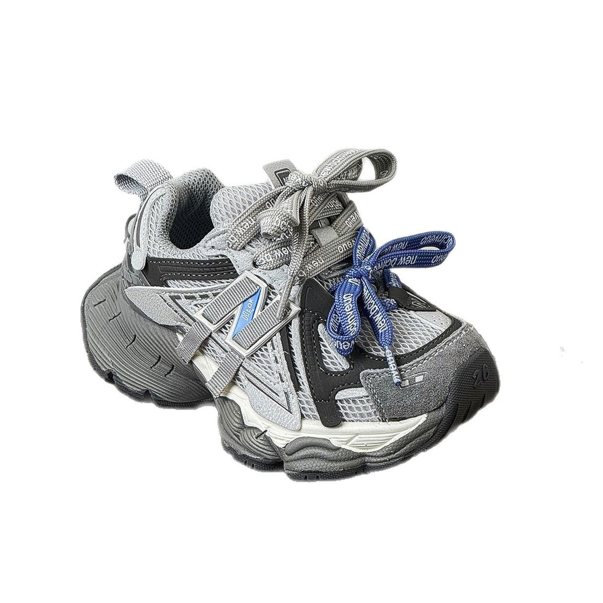Children's Spring Fashion Trend Word Double Mesh Children's Sports Shoes