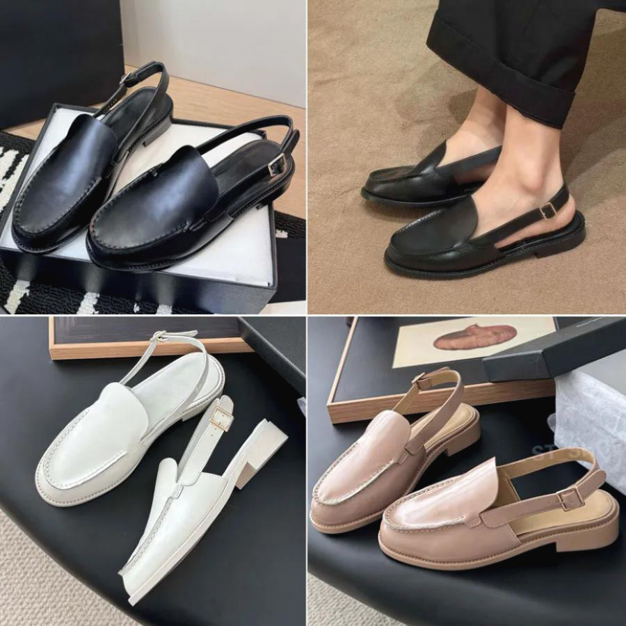 Classic Style Authentic British Flat Bottom Slip-on Versatile Single-layer Loafers