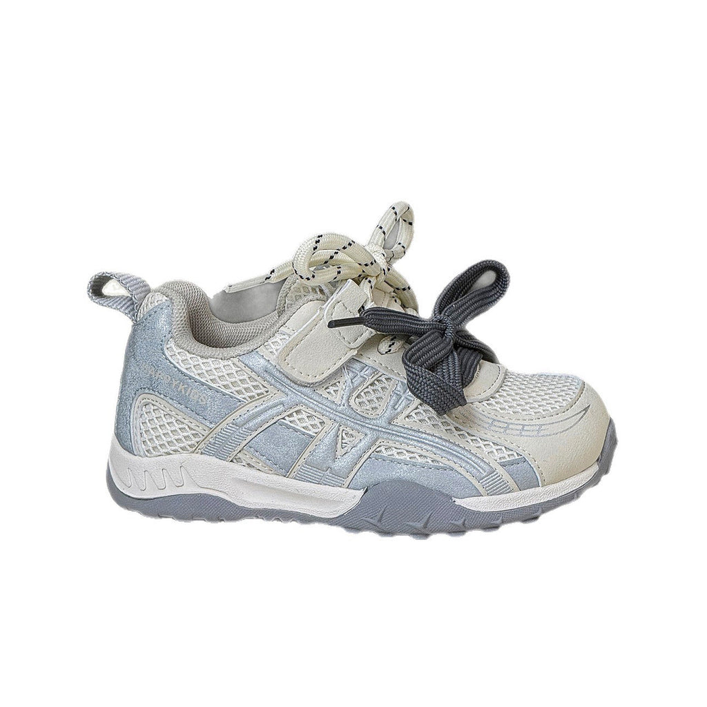 Children's Spring Fashion Trend Double Lace Mesh Casual Shoes