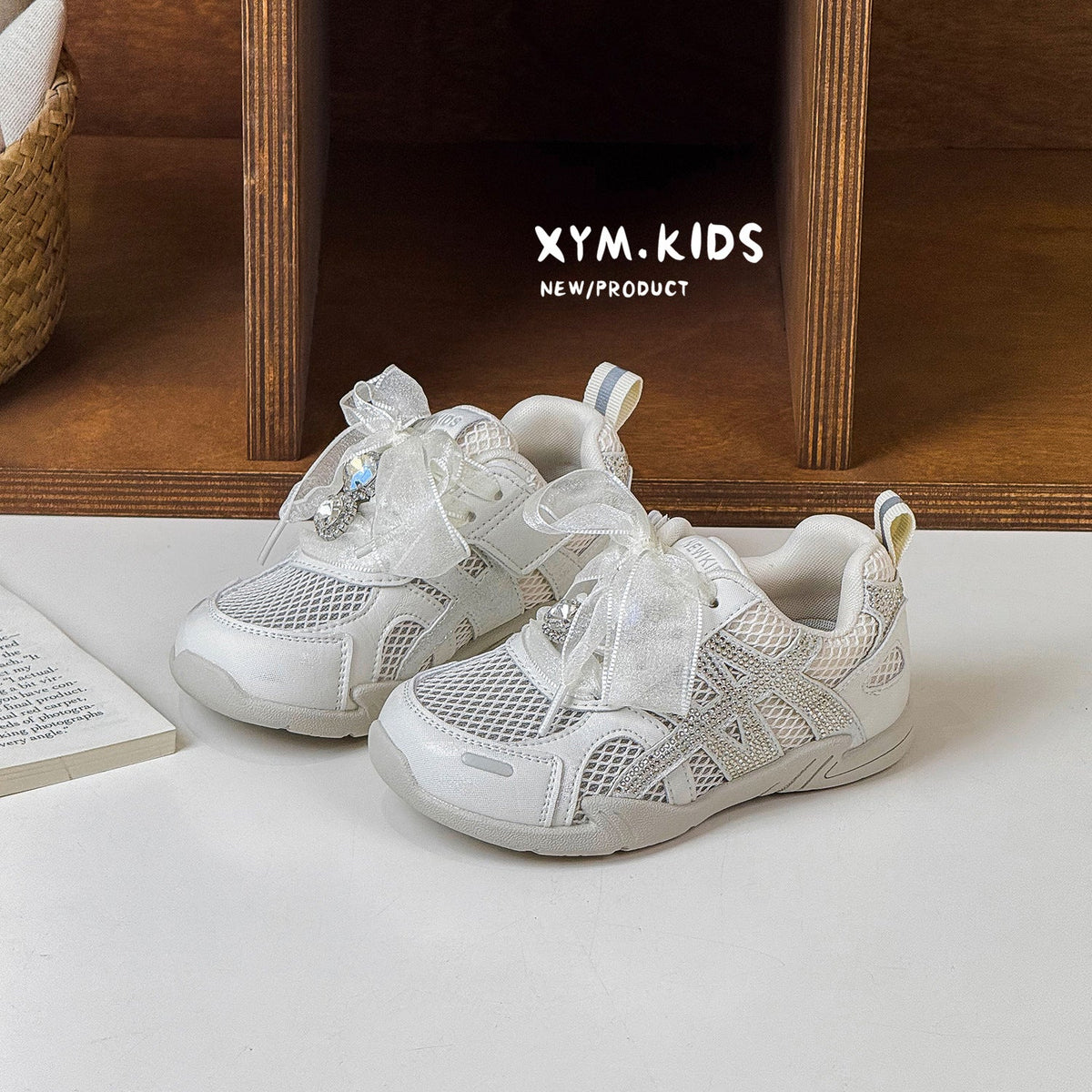 Children's Summer Korean Fashion Princess Style Mesh Children's Sports Shoes