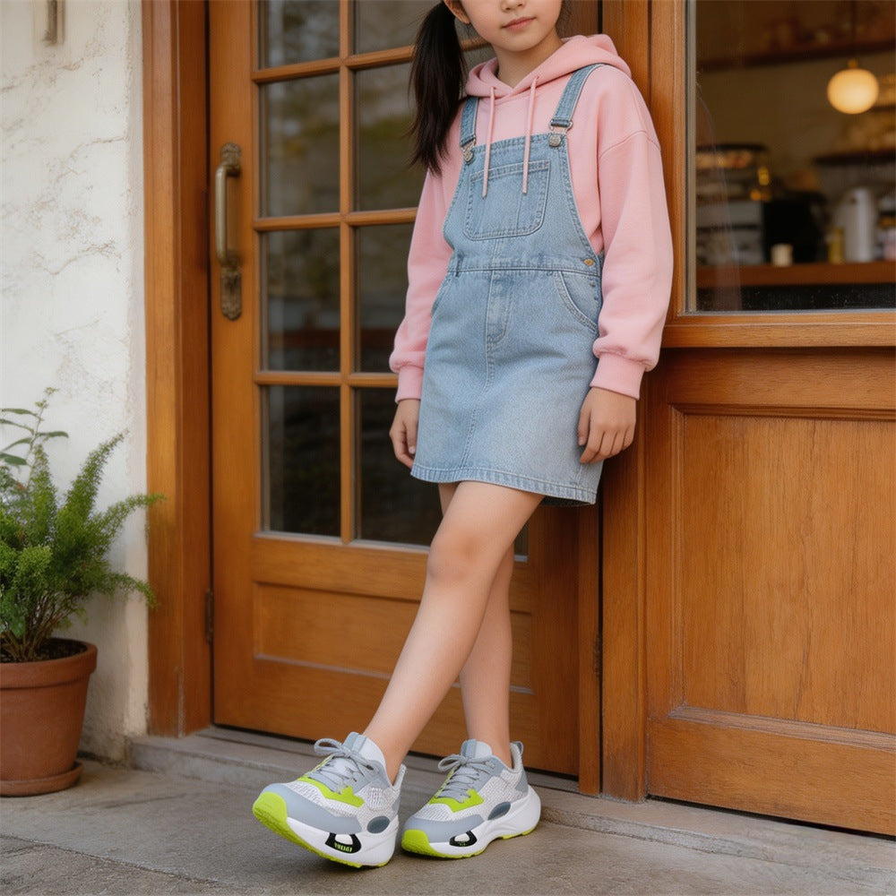 Children's Lightweight Breathable Running Korean Style Fashion Children's Sports Shoes