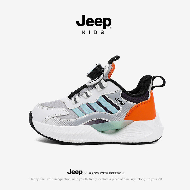 Children's Running Breathable Mesh Middle Big Basketball Sneakers