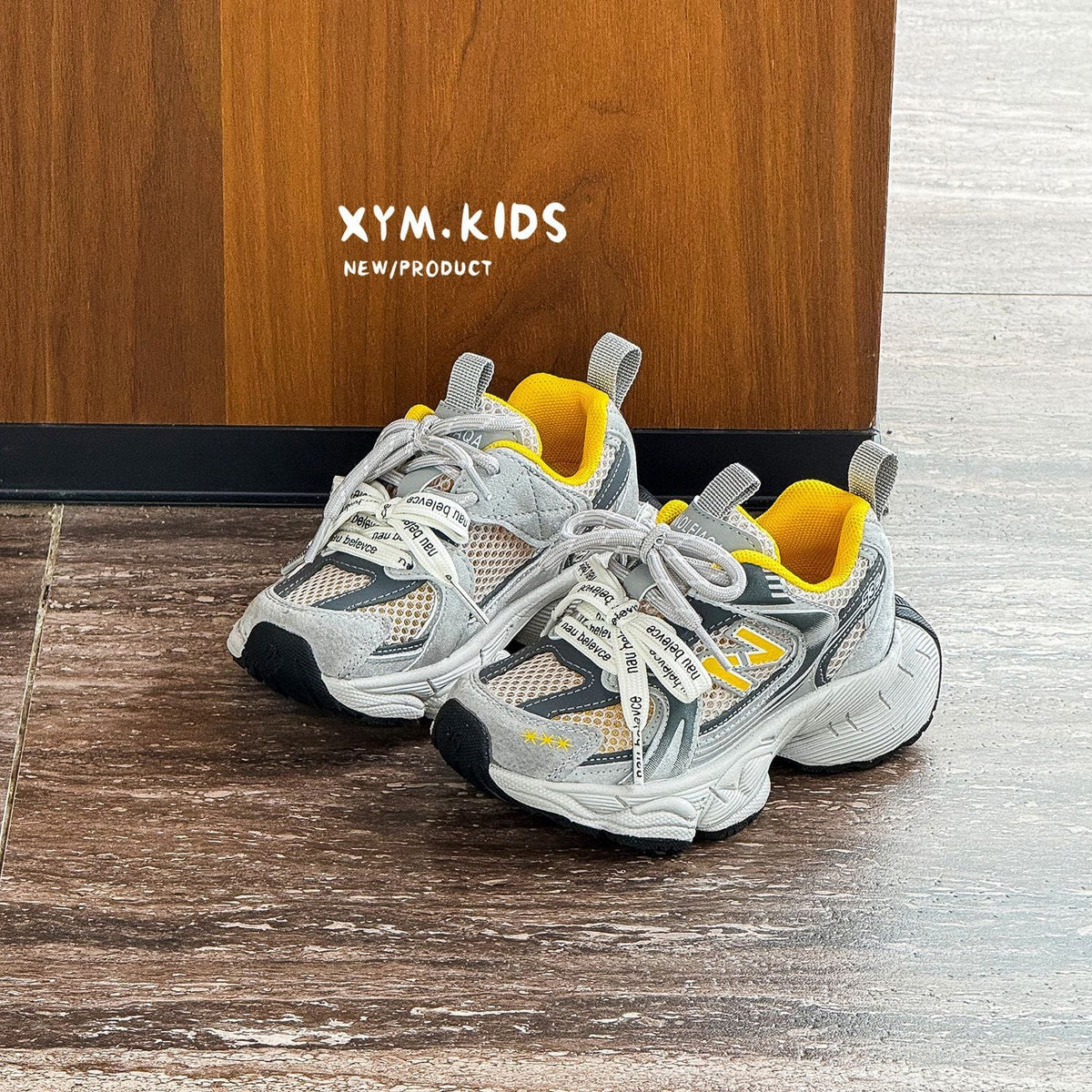 Children's Fashion Trend Word Double Single Mesh Boys Children's Sports Shoes