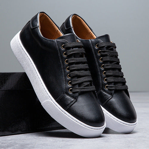 Attractive Men's Oversized Stylish Polished White Sneakers