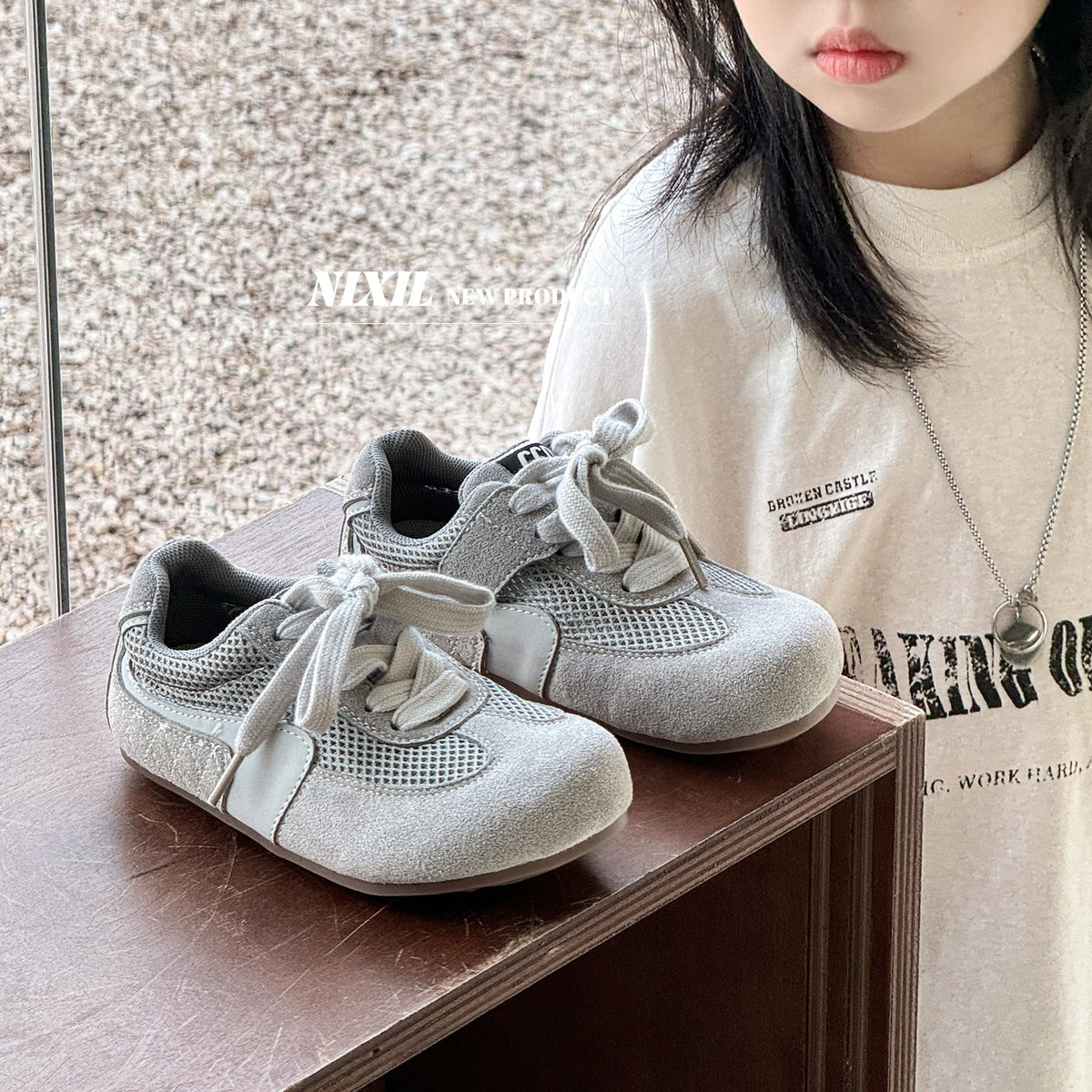 Children's Korean Style Fashionable Single Mesh Breathable Boys German Casual Shoes