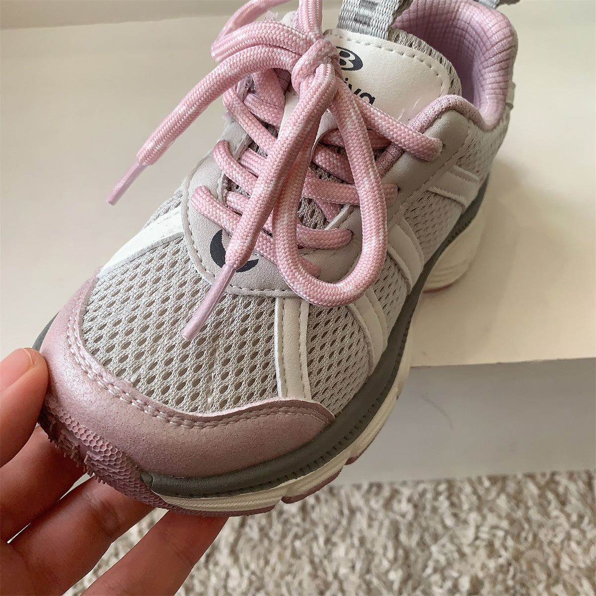 Children's Lightweight Fashion Spring Mesh Breathable Daddy Children's Sports Shoes