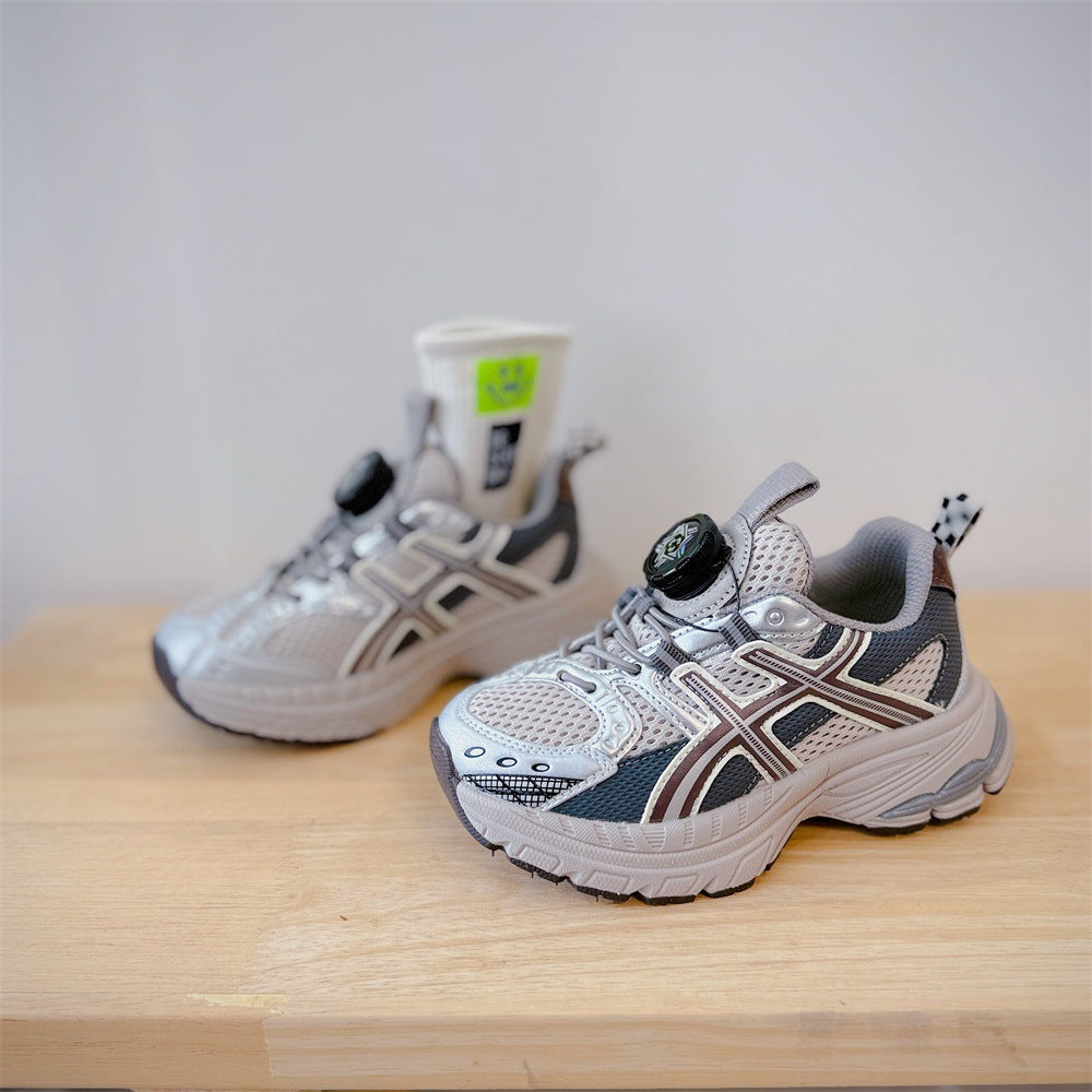 Children's Autumn Lightweight Comfortable Running Korean Fashion Knob Children's Sports Shoes