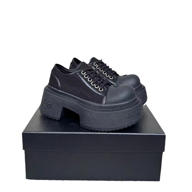 Charming Classic Women's Wilderness Derby Thick-soled Women's Board Shoes