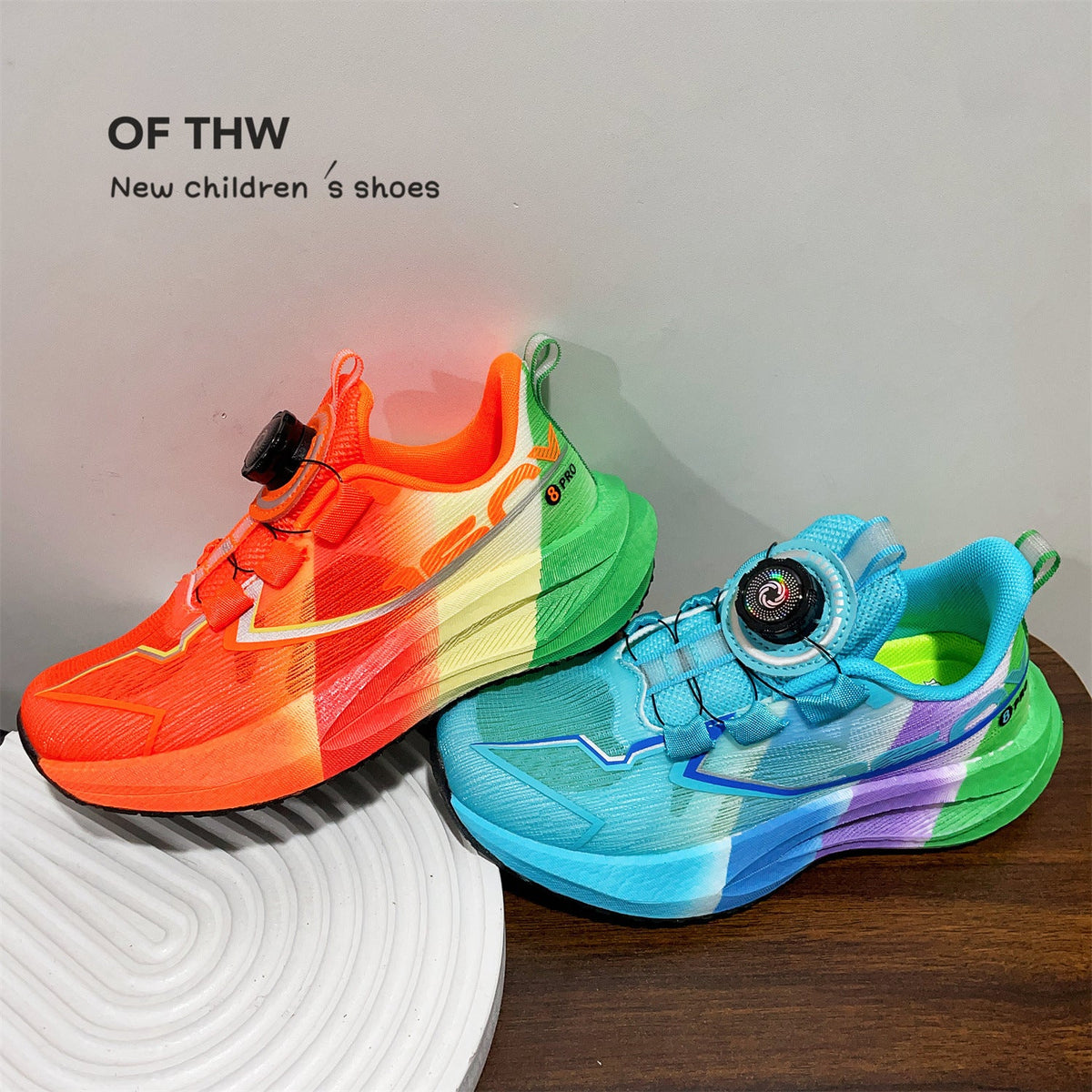 Children's Fashion Trendy Rotating Buckle Boys Running Children's Sports Shoes