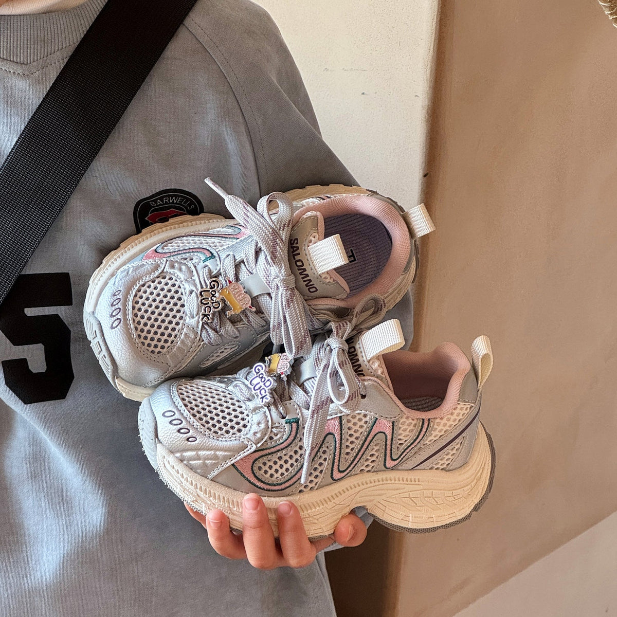 Children's Summer Single Mesh Boys Fashion Trend Lightweight Children's Sports Shoes