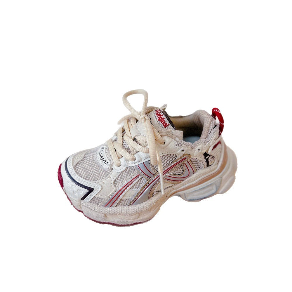 Children's Spring Soft Bottom Comfortable Korean Style Western Children's Sports Shoes