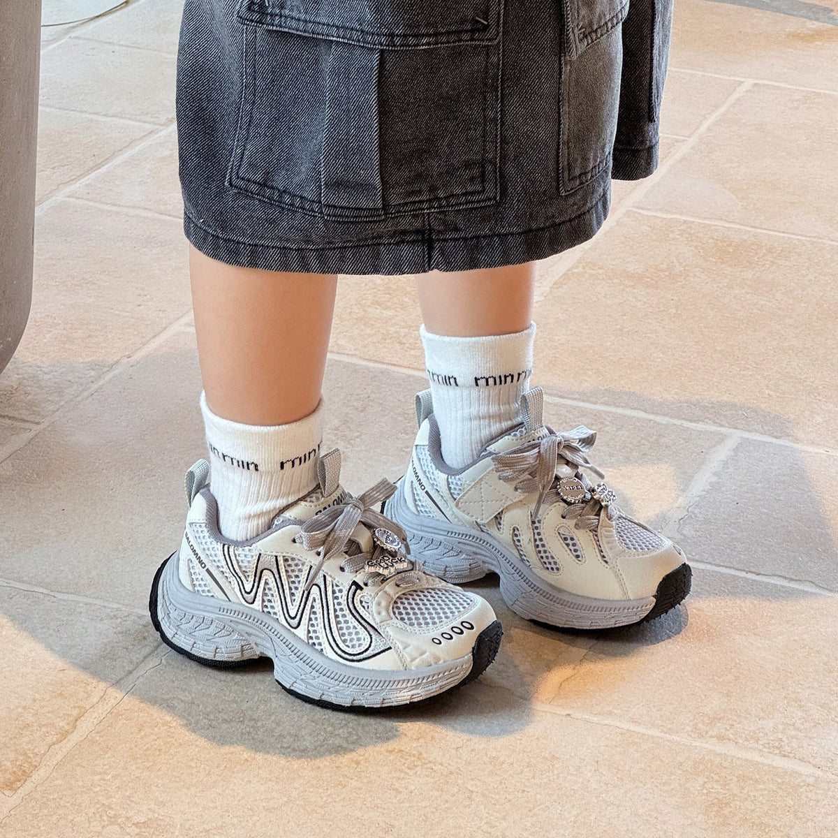 Children's Summer Single Mesh Boys Fashion Trend Lightweight Children's Sports Shoes