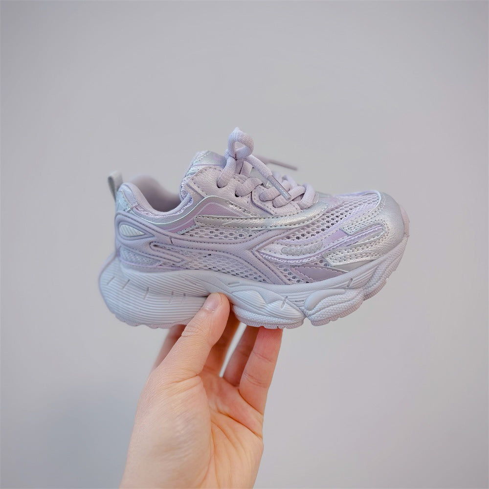 Children's Fashion Trendy Style Korean Single Mesh Breathable Casual Shoes