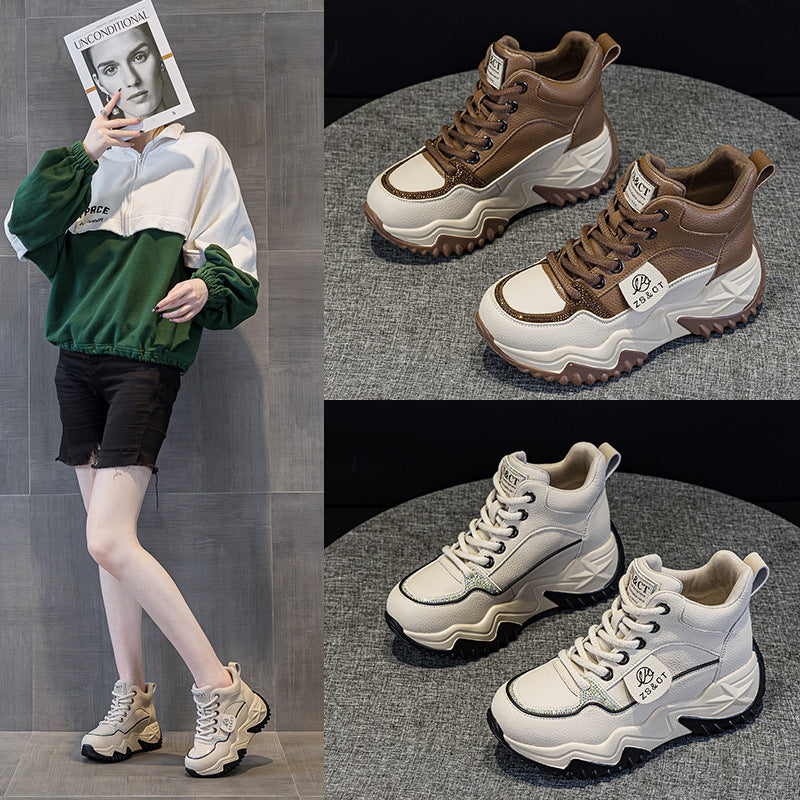 Authentic Versatile Thick Bottom Sports Leisure Women's Casual Shoes