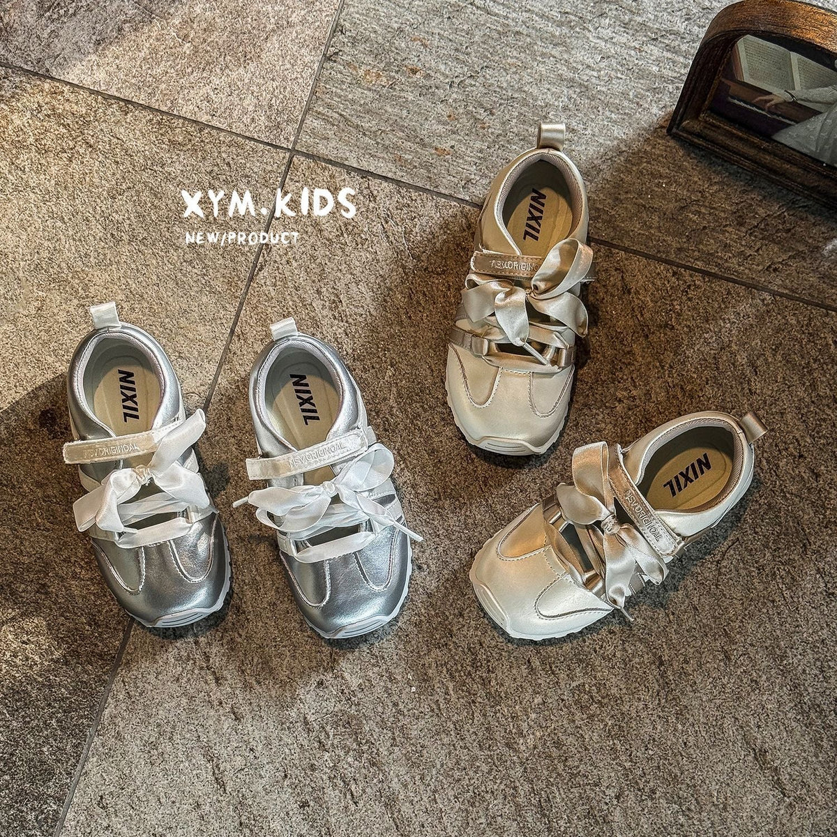 Children's Korean Style Fashion Bowknot Ballet Princess Children's Sports Shoes