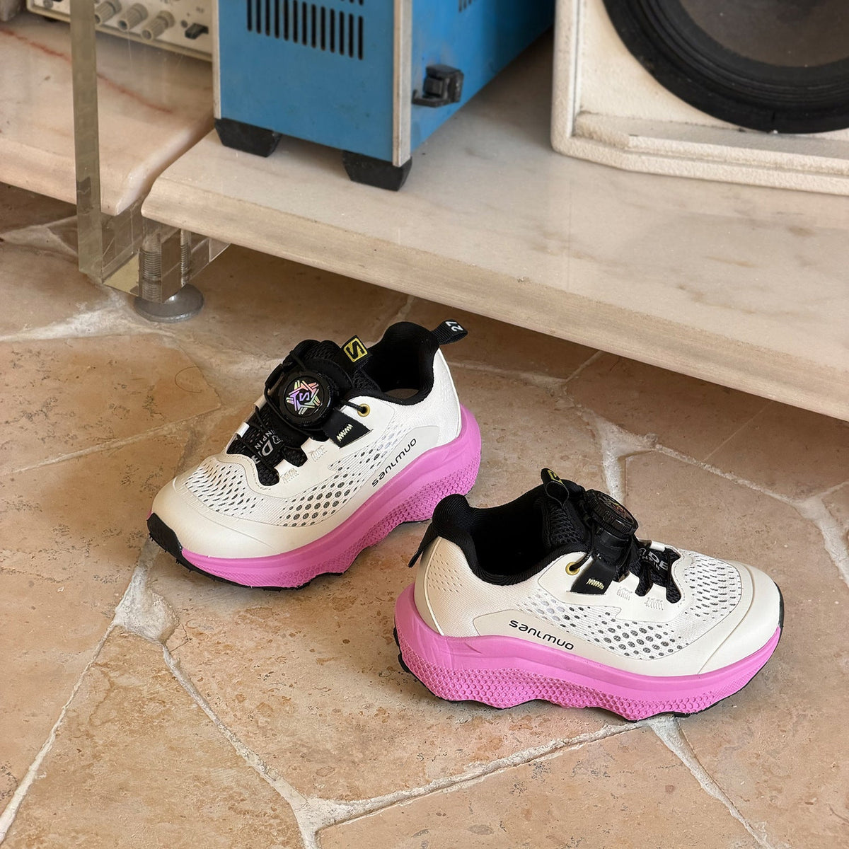 Children's Lightweight Breathable Boys Candy Color Jogging Children's Sports Shoes