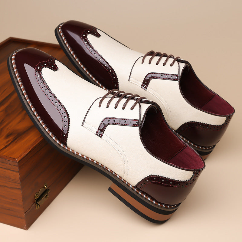 Charming Men's Comfortable Breathable Trendy Pointed Men's Business Leather Shoes