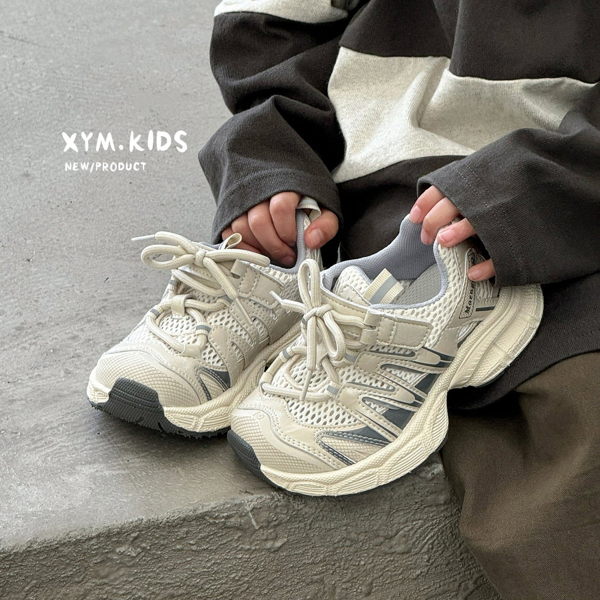 Children's Summer Korean Fashion Fashionable Single Mesh Sneakers