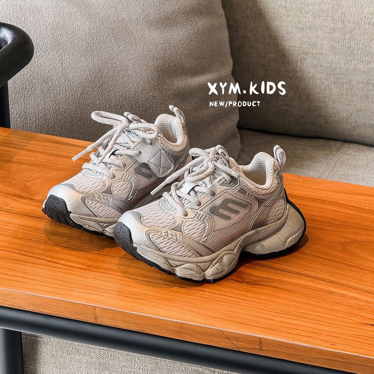 Children's Fashionable Brushed Letters Lightweight Breathable Boys Children's Sports Shoes