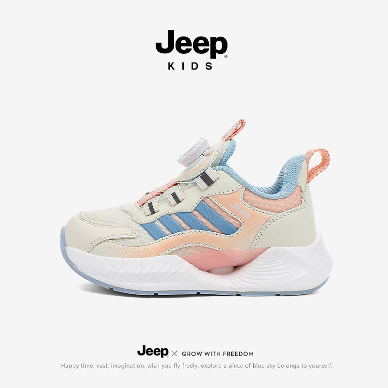 Children's Running Breathable Mesh Middle Big Basketball Sneakers