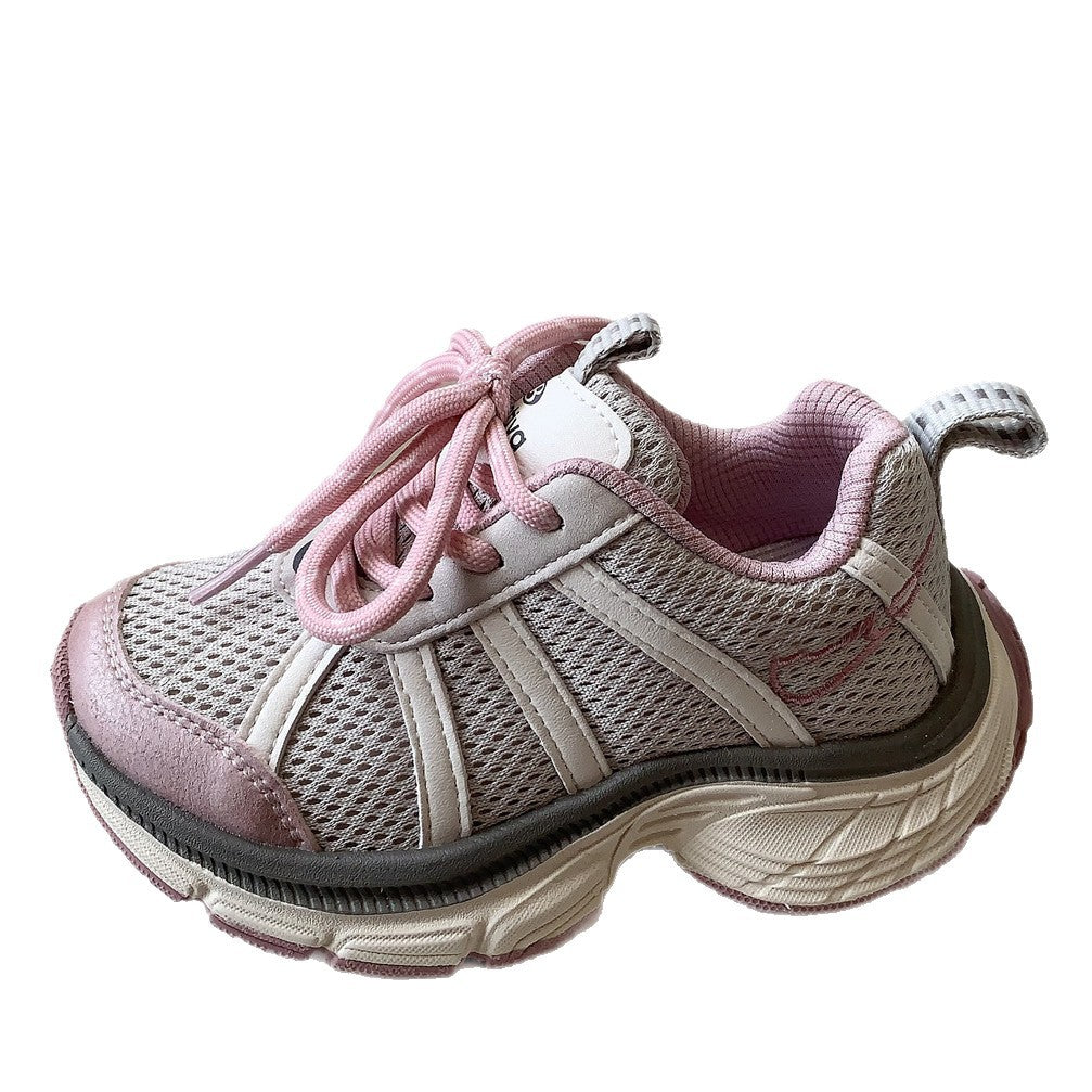 Children's Lightweight Fashion Spring Mesh Breathable Daddy Children's Sports Shoes