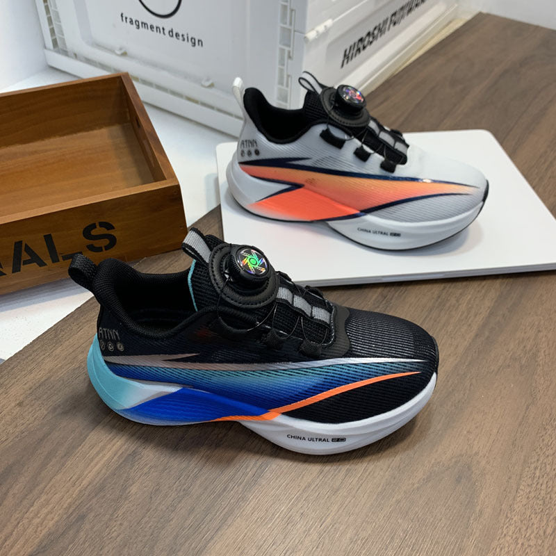 Children's Lightweight Comfortable Medium Big Rotating Buckle Children's Sports Shoes