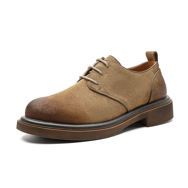 Attractive Durable Spring British Retro Suede Leather Shoes