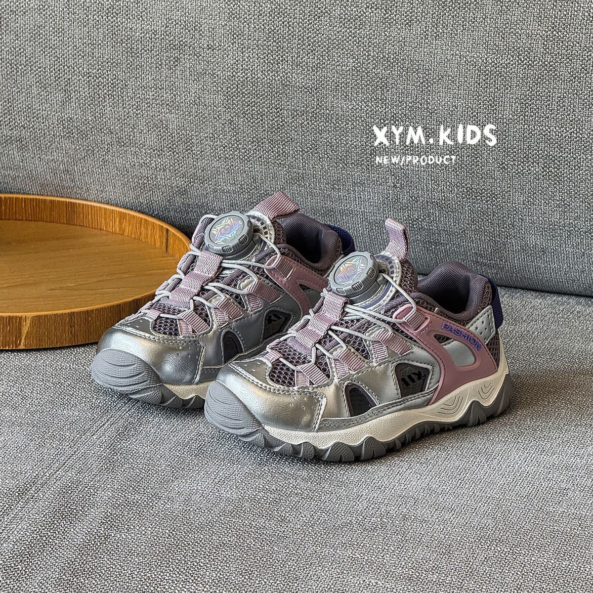 Children's Rotating Buckle Summer Frame Stylish Lightweight Hollow Breathable Children's Sports Shoes