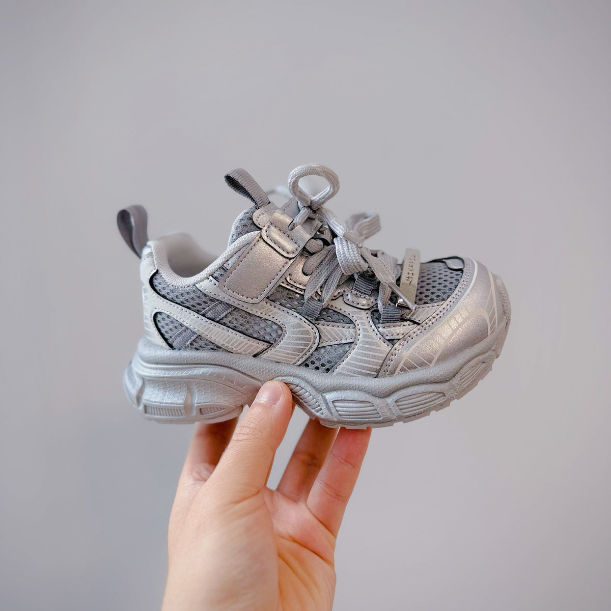 Children's Mesh Breathable Running Korean Style Fashion Trendy Children's Sports Shoes