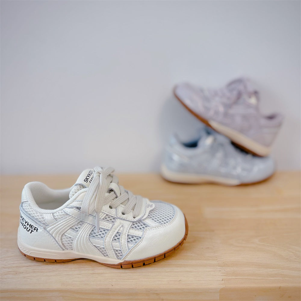 Children's Fashion Trendy Style Korean Single Mesh Children's Sports Shoes