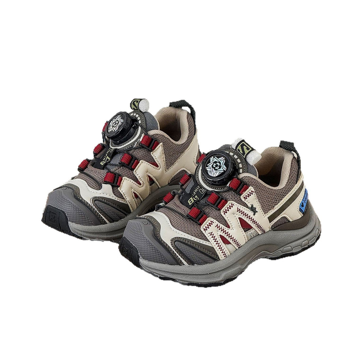 Children's Rotating Buckle Spring Mesh Breathable Outdoor Children's Sports Shoes