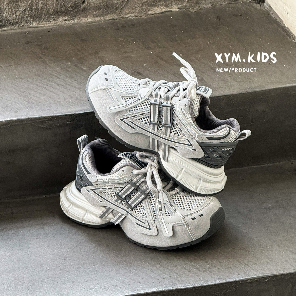 Children's Summer Korean Fashion Letters Single Mesh Breathable Boys Children's Sports Shoes