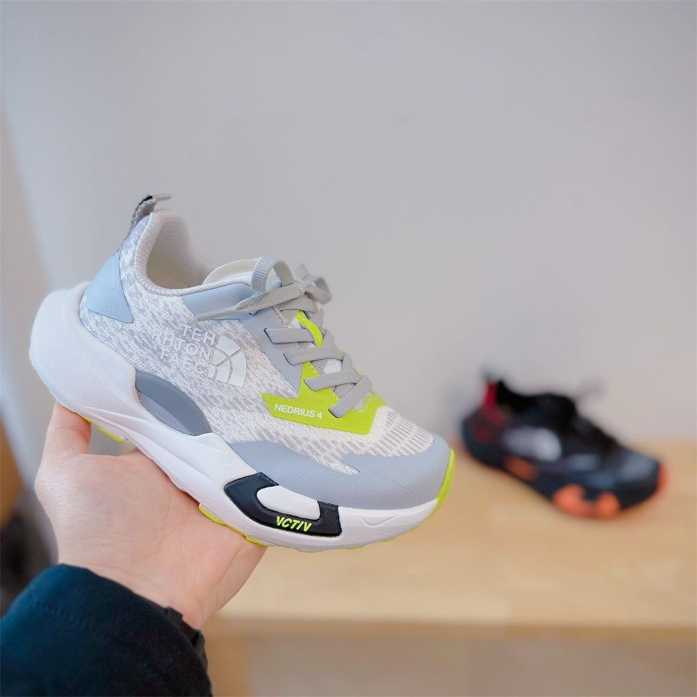 Children's Lightweight Breathable Running Korean Style Fashion Children's Sports Shoes
