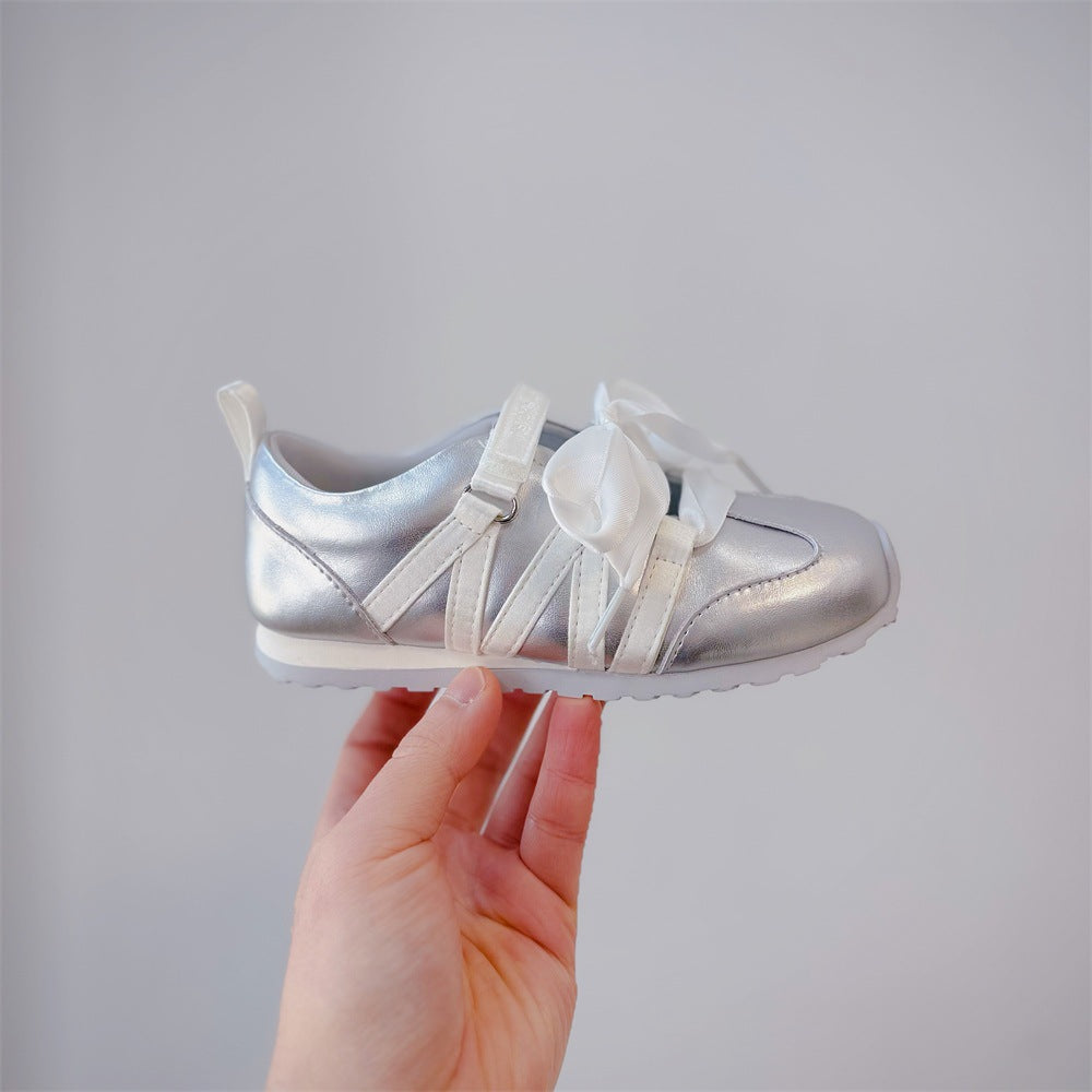 Children's Little Sweet Bow Korean Style Fashionable German Casual Shoes