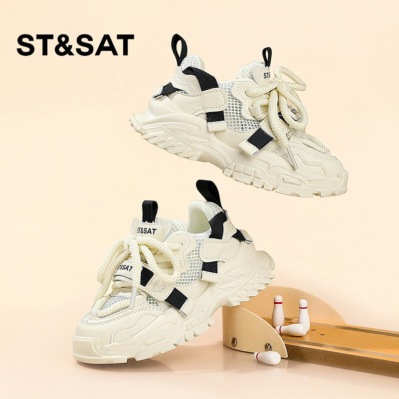 Children's Saturday Soft Bottom Running Mesh Surface Sneakers