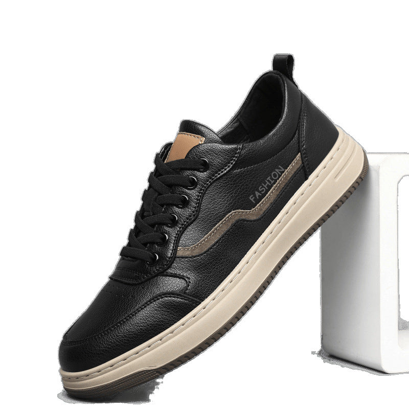 Attractive Men's Simple White Sports Fashionable Men's Board Shoes