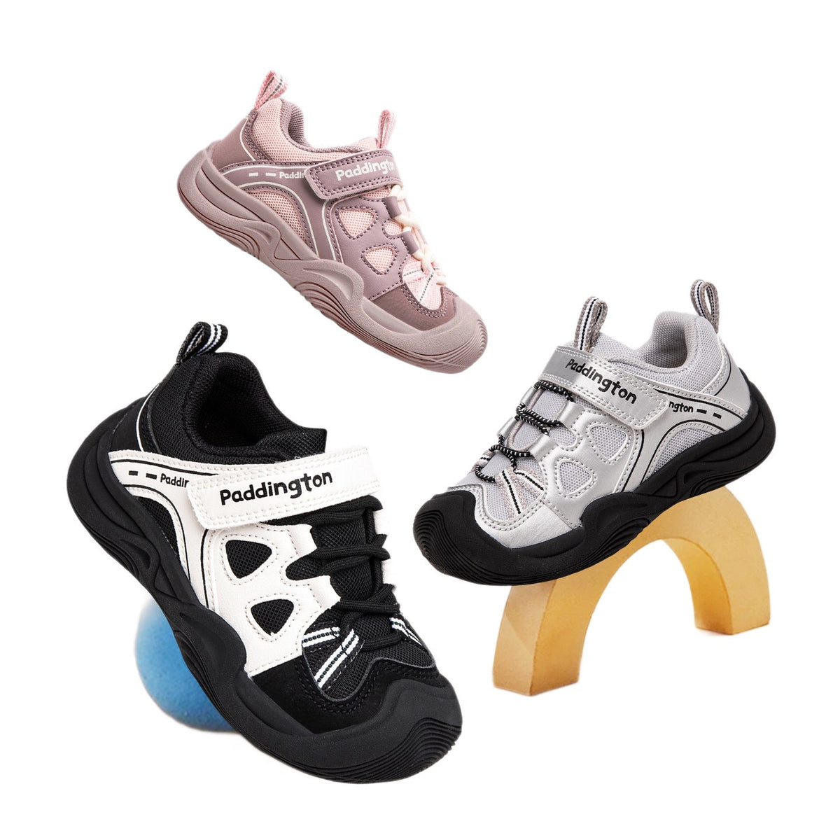 Children's Paddington Bear Breathable Velcro Boys Children's Sports Shoes