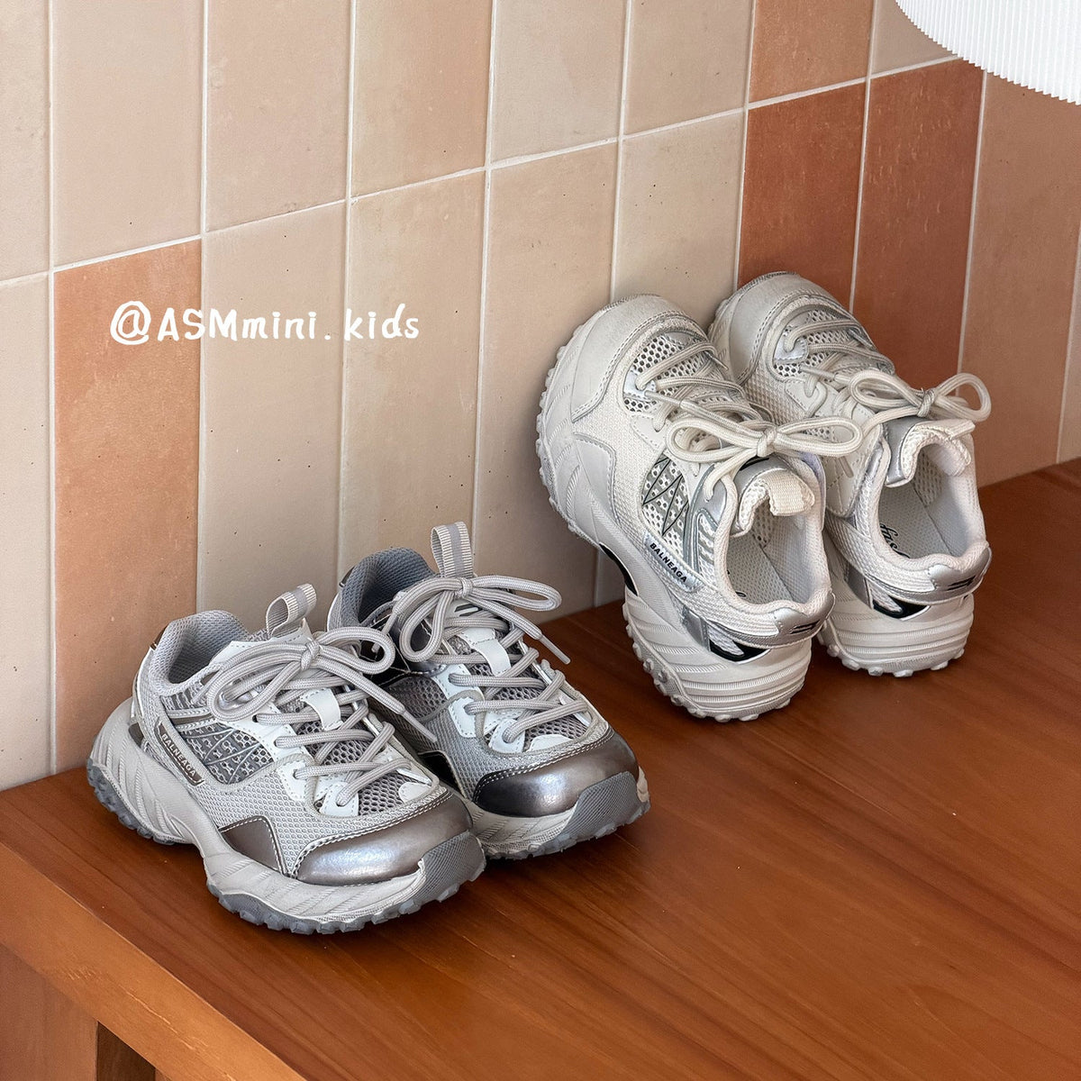 Children's Breathable Wiping Color Retro Daddy Boys Children's Sports Shoes
