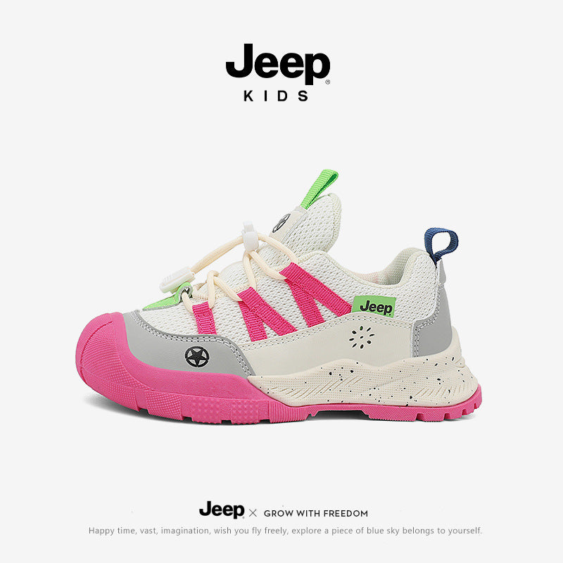Children's Outdoor Breathable Spring Mesh Soft Bottom Children's Sports Shoes