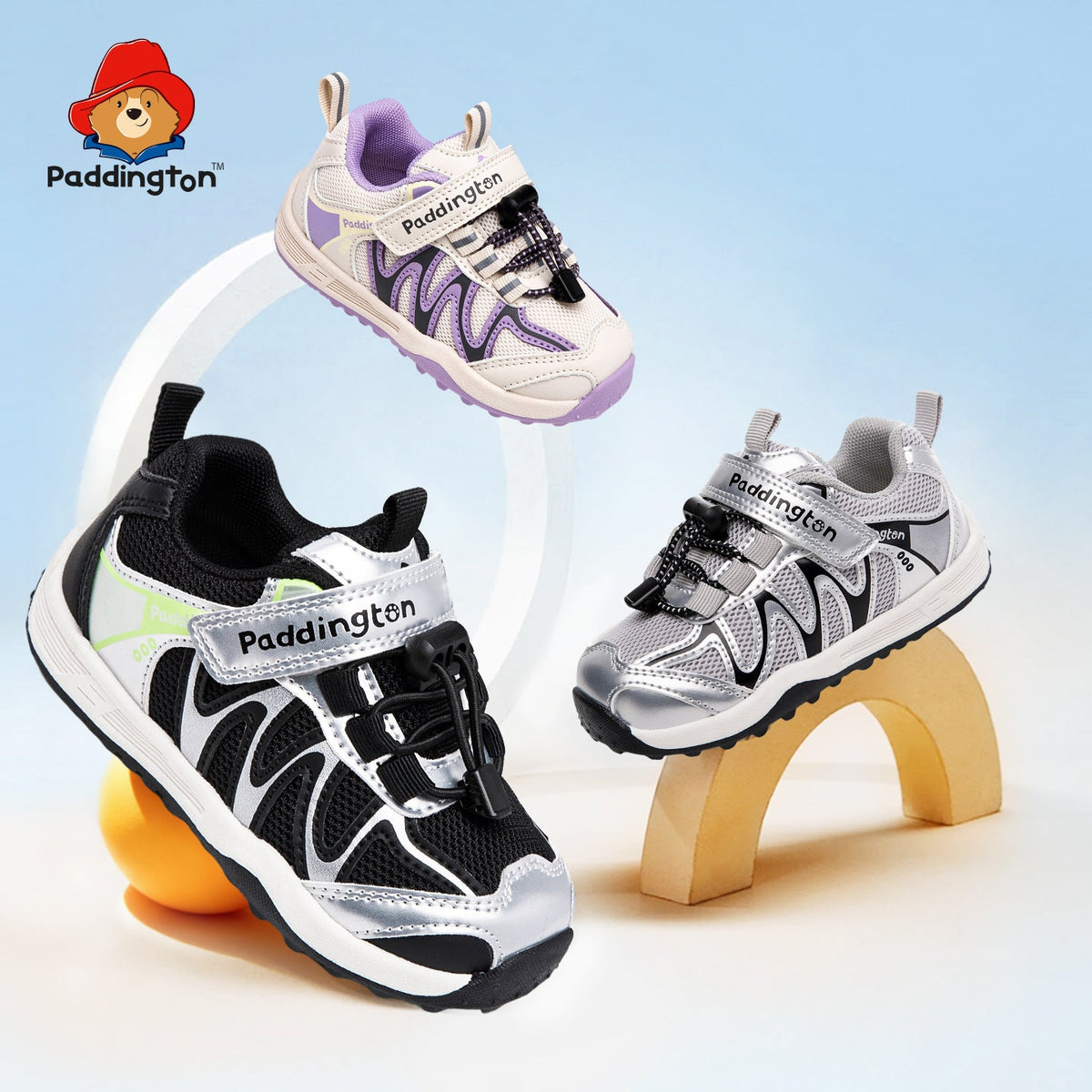 Children's Paddington Bear Breathable Toddler Boys Functional Children's Sports Shoes