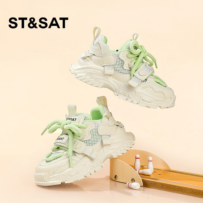 Children's Saturday Soft Bottom Running Mesh Surface Sneakers