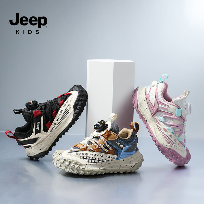 Children's Spring Boys Breathable Mesh Surface Outdoor Children's Sports Shoes
