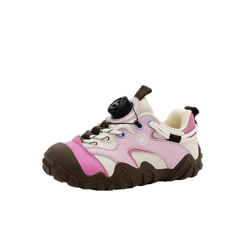 Children's Jeep Middle Big Rotating Buttons Good-looking Children's Sports Shoes