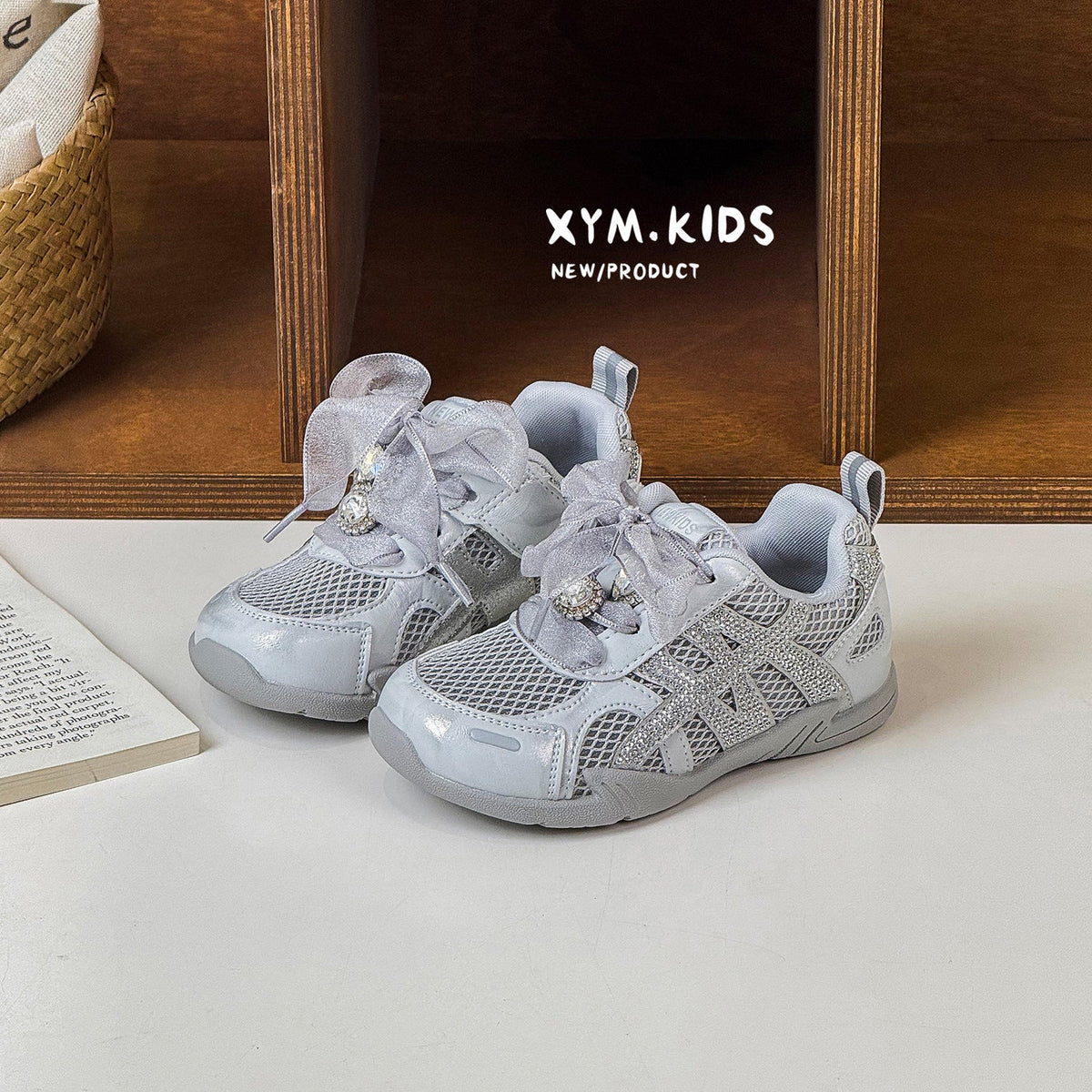 Children's Summer Korean Fashion Princess Style Mesh Children's Sports Shoes