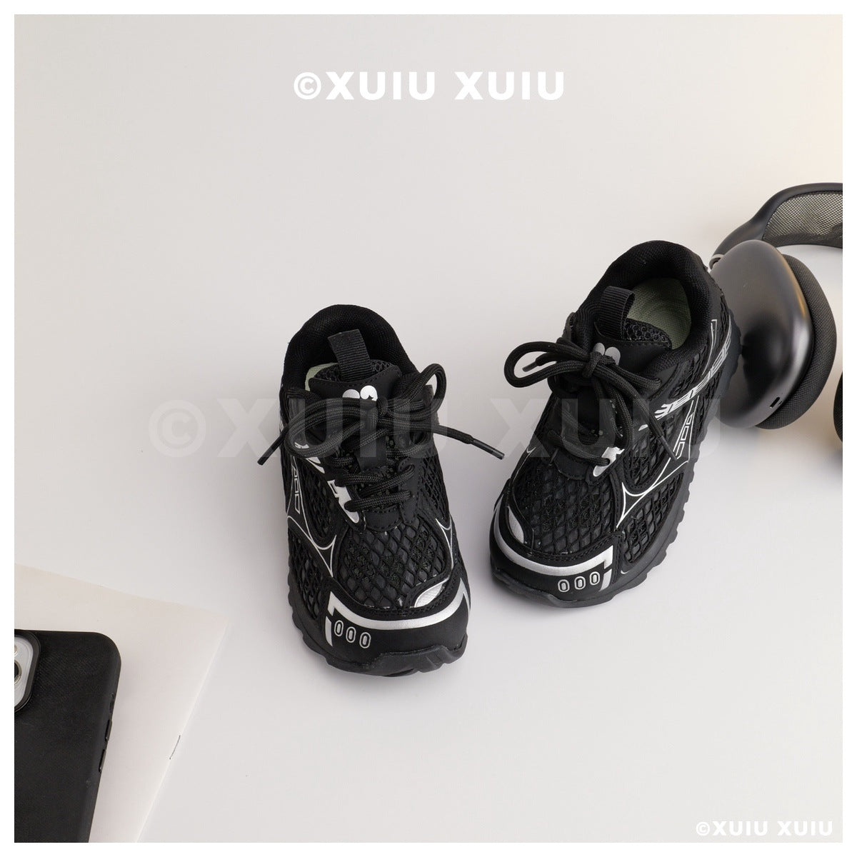 Children's Advanced Mesh Breathable Hidden Velcro Functional Children's Sports Shoes