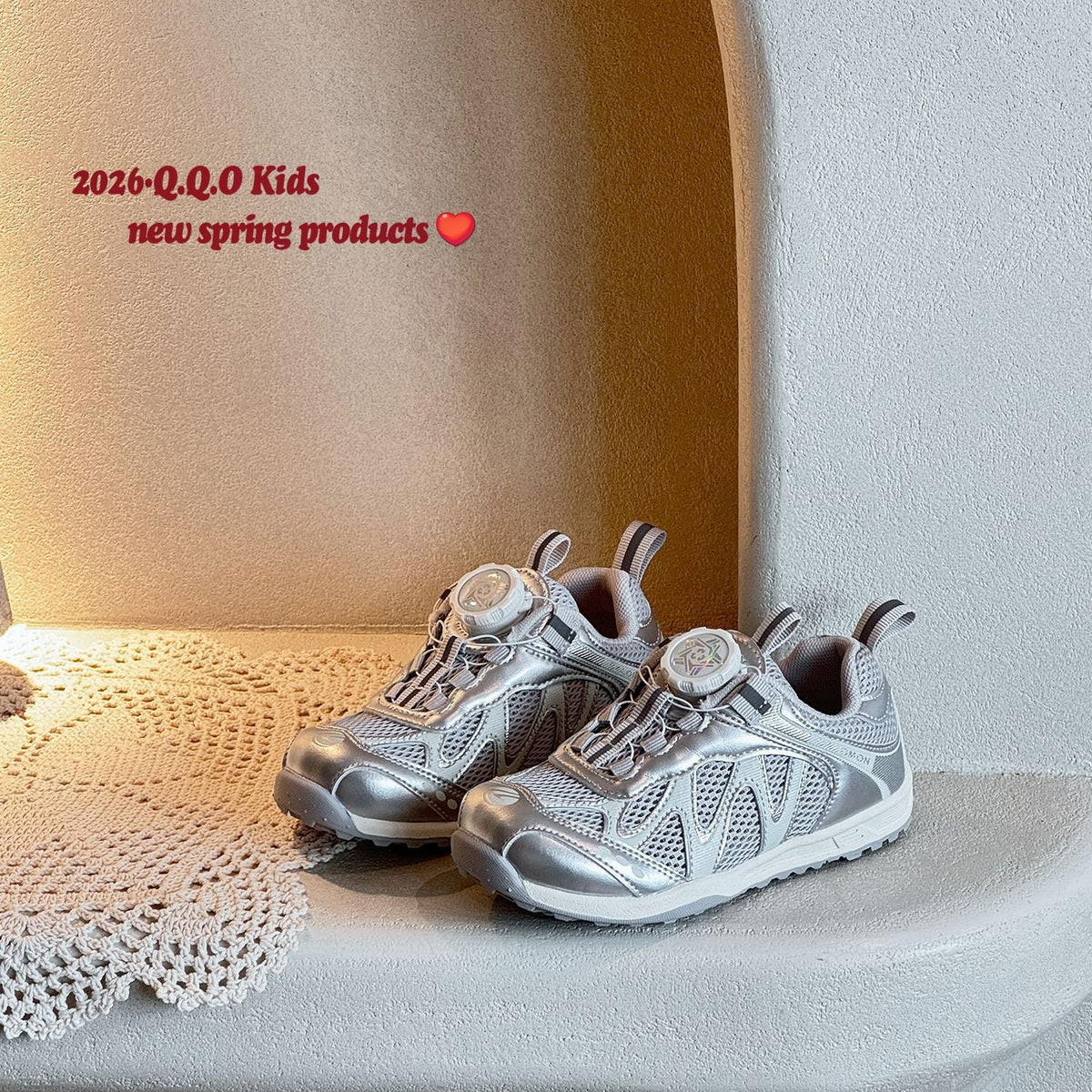 Children's Summer Single Mesh Boys Fashion Rotating Buckle Sneakers